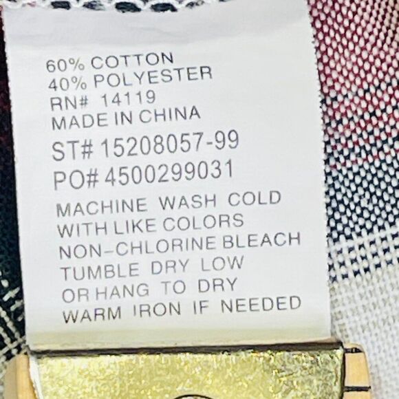 Men's Plaid Print Long Sleeve Pearl Snap Western Shirt Size XL - Picture 6 of 13